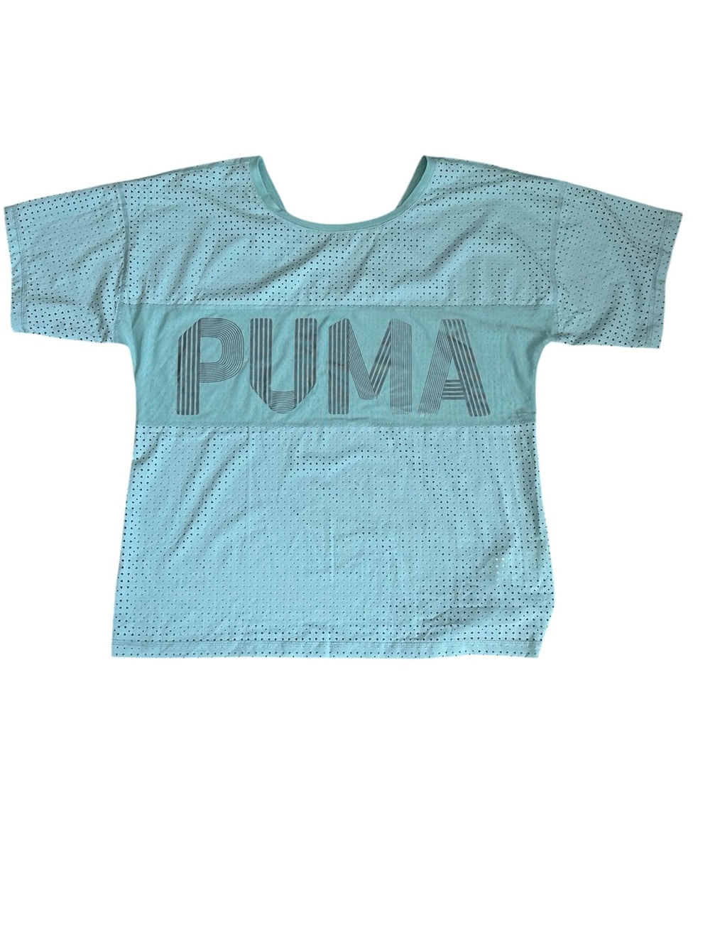 NWT Puma Aqua Perforated Athletic Top with Logo